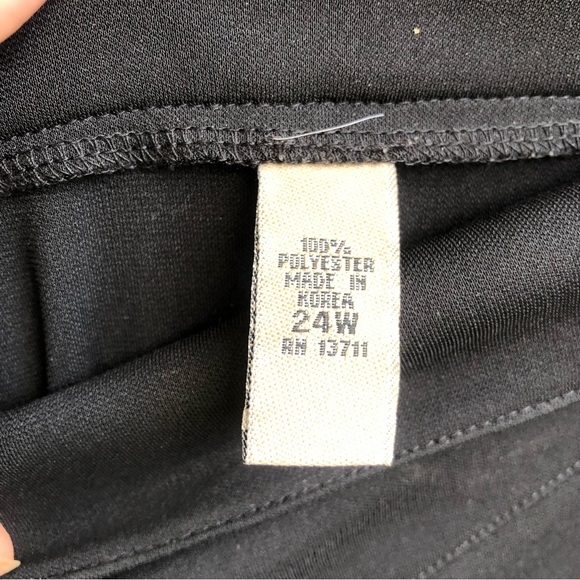 I. e. Woman classic black midi skirt 24W - Picture 5 of 5